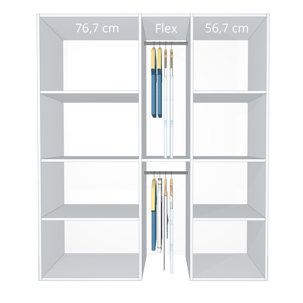 Inventar fra bredde 160 cm til 180 cm - Kitchn - Model A